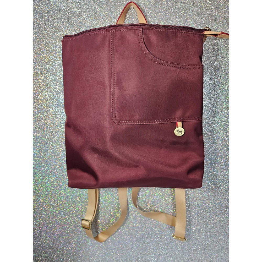 RADLEY London Burgundy Red‎ Cranberry Backpack Convertible Scottie Backpack Bag